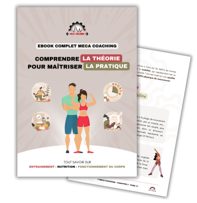 Aperçu de la couverture et d'une page de l'Ebook Meca Coaching Nutrition et Entrainement