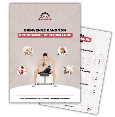 Aperçu de la couverture du programme personnalisé Performance réalisé par Meca Coaching